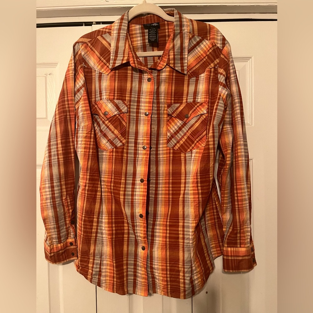Wrangler womens XL snap shirt
